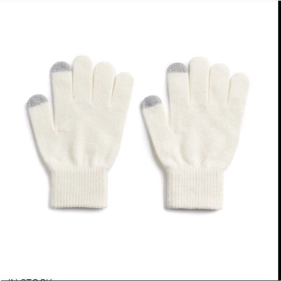 SO magic style knit gloves Woman's Juniors black ivory & Spacedye set - Picture 15 of 16